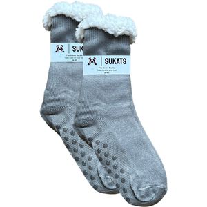 BLACK FRIDAY - Sukats® Huissokken - Homesocks - Maat 36-41 - Dames Huissokken - Antislip Sokken - Fluffy Sokken - Slofsokken - Variant 156 - Meerdere Maten en Varianten - Verwarmde Sokken