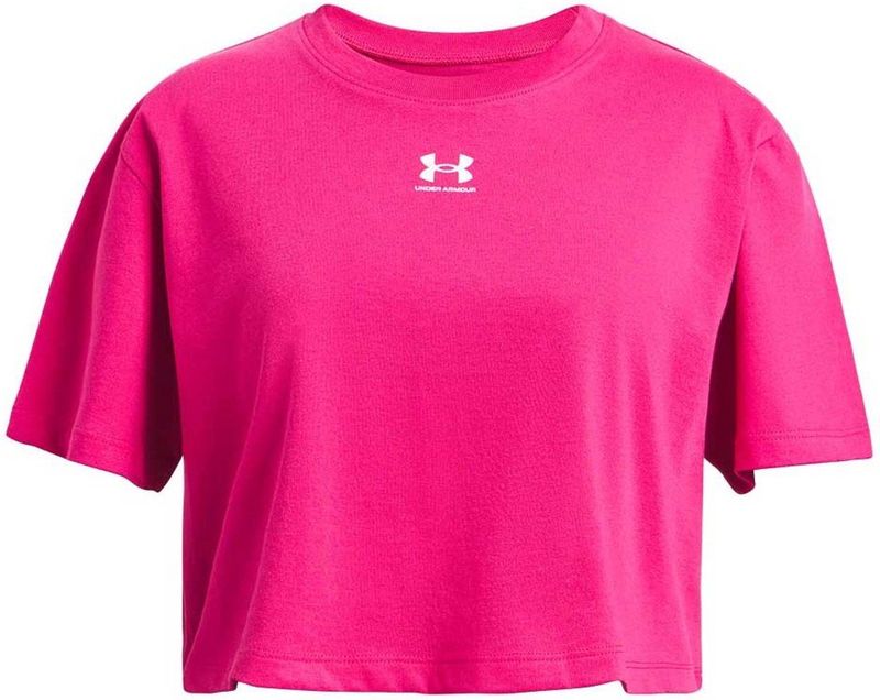 Under Armour - Rival - T-shirt - Roze - Korte Mouwen - 8 Years Meisjes