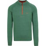 New Zealand Auckland - Half Zip Trui Waitaki Groen - Heren - Maat XXL - Regular-fit