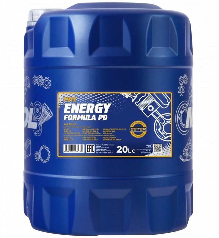 20 Liter Mannol 7913 Energy Formula PD 5W-40