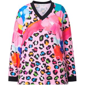 MIAMODA MIAMODA - Dames - Sweatshirt Regular Fit bloemmotief - Multicolor - Maat 42