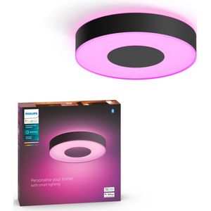 Philips Hue Xamento badkamerplafondlamp - wit en gekleurd licht - zwart - 38cm