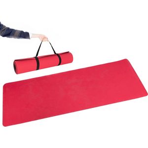 New Sports Yogamat - Fitness mat - Sportmat - Fitnessmat - Antislip - Thuisgebruik - 183 x 61x 0.6 cm - Roze/Zwart
