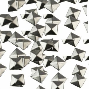80 -Vierkant- kleding studs - zilverkleur 10 mm - Charme Bijoux