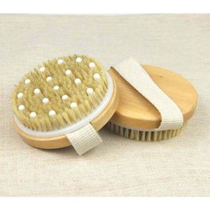 (2 Stuks) Dry Brush for Cellulite and Lymphatic Drainage, Exfoliating Brush with Soft Massage Nodules, Dry Brushing - Droog Borstel - Anti Cellulitis Brush - Lichaamsborstel - Extra Massage Accessoire - Stimuleert Bloedsomloop