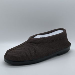 Gebreide Portugese Schoen - Bruin Kastanje - Maat 42 - Instappers - Pantoffel