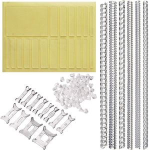 Ringverkleiner onzichtbare ringmaatversteller spiraalinzetstuk onzichtbare strip regelaar perfect voor alle maten losse ringen met zilveren polijstdoek (37 maten 3 modellen)