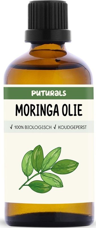 Puturals - Moringa Olie - 100% Biologisch - 100ml - Koudgeperst en Puur