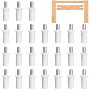 Spring Loaded Repair Pins, 24pcs Plastic Blinds Repair Pins Cabinet Door Repair Metal Pins Damper Replacement Repair Pins Cabinet Furniture Shelf Pins Support, Dia 6.8