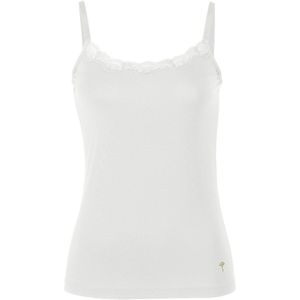 JOOP! - Hemd Pure - Offwhite - Mouwloos - Aansluitend - Kanten Randje