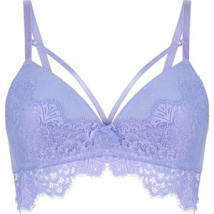 Hunkemöller Dames Lingerie Voorgevormde longline bh zonder beugel Marilee - Paars - maat D75