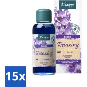 15 x Kneipp - Badolie - Lavendel - Ontspannende geur - 100 ml - Vegan Badolie - Natuurlijke Badolie - Slaapbevorderend - Stressvermindering