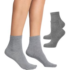 Bamboe Korte Sokken 2er Pack Dames - Ademend, Zacht en Comfortabel