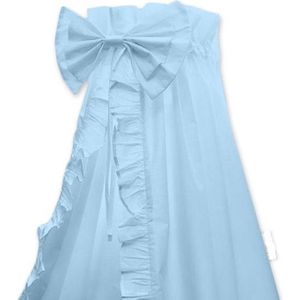 Babybam Hemeltje Ruffle Blauw - Babysluier met Ruches - Babyhemeltje voor Wiegje of Ledikant
