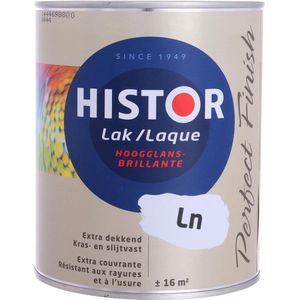 Histor Perfect Finish Hoogglans Lak Alkyd  RAL9010 Gebroken wit 2,5 Liter