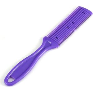 JHubers Goods - Dubbelzijdige Knipkam voor Slanke Kapsels, Schoonheidssalon en Thuiskappers - Paars