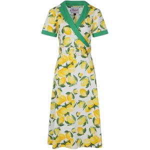 Dancing Days Flare jurk -M- LEMON SWING Wit