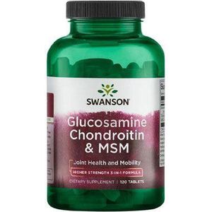 Swanson - Glucosamine, Chondroïtine & MSM - Voedingssupplement - 120 Tabletten