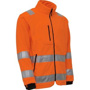 Elka - Visible Xtreme - Zip-in Fleece Jack met reflectie - 150014R - Maat: M