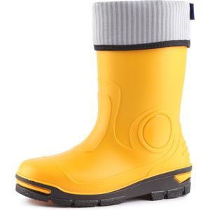 Ladeheid Kinder Regenlaarzen - Jongens Meisjes Antislip Zool - PVC - LA-RB-465 - Geel - 21/22
