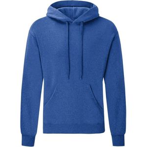 Fruit Of The Loom Heren Sweatshirt Met Capuchon / Hoodie (Heather Royaal Blauw)