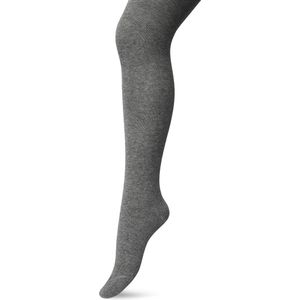 Bonnie Doon Biologisch Katoenen Maillot Dames Donker Grijs maat 36/38 S - Uitstekende pasvorm - Gladde Naden - OEKO-TEX gecertificeerd - Bio Cotton Tights - Duurzaam Huidvriendelijk Bio Katoen - Donkergrijs Gemeleerd - Dark Grey Heather - BP051900.56