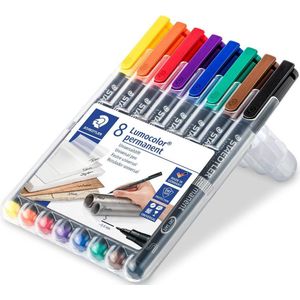 STAEDTLER Lumocolor S permanent - Box 8 st