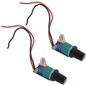 DC12V PWM Fan Snelheid Controller met Push Switch voor Server Koeling - Twee Fans