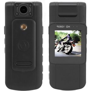 Oplaadbare Bodycam - Spy Camera 1080p - Action camera Met Draaibare Lens 180 graden - Bodycam Politie Met Microfoon - Nachtzicht - Zwart