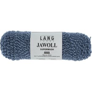 Lang Yarns Jawoll Superwash 58 Jeansblauw/wit