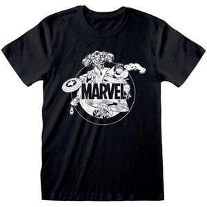 Marvel Comics Characters T-Shirt MAR03058TSB Black-S