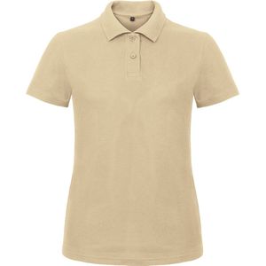 Dames Polo ID.001 Zandkleurig merk B&C maat S
