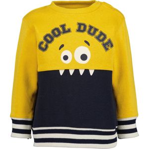 Blue Seven - Jongens Sweater - Navy/Okergeel - Maat 86