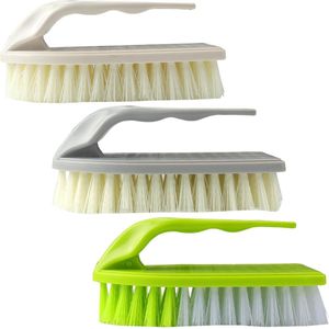 Roellgs 3 Piece Scrub Brush, Floor Brush, Cleaning Brush, Heavy Duty Scrubbing Brush for Shower, Bathroom, Sink, Kitchen, Bathtub, Cleaning