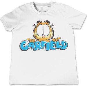 Garfield Kinder Tshirt -Kids tm 6 jaar- Sketched Wit