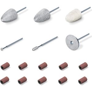 Manicureset Nakoopset met Saffier en Vilt Opzetstukken voor Verzorgde Handen en Voeten