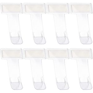 Allecto Premium - Tickethouder voor auto - Parkeerkaarthouder - Zelfklevend - Voorruit - Ticket houder - Parkeerkaart - 8 stuks - Transparant