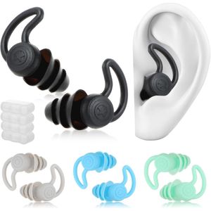 Oordopjes voor Volwassenen - 4 Pairs Waterdicht en Herbruikbaar voor Zwemmen, Douchen, Surfen en Duiken