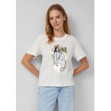 s.Oliver - T-Shirt - Casual Basic - Met Foliedruk