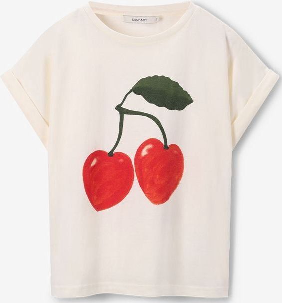 Wit T-shirt met artwork