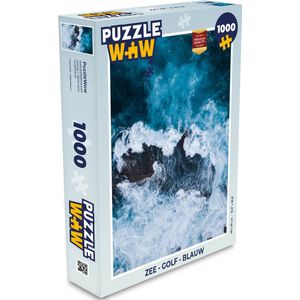 Puzzel Zee - Golf - Blauw - Legpuzzel - Puzzel 1000 stukjes volwassenen