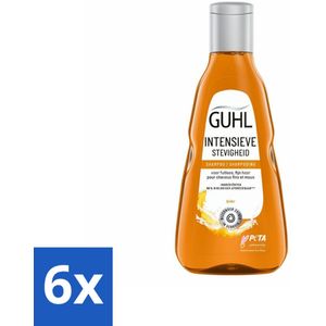 Guhl - Shampoo - Intensieve Stevigheid - 250 ml - Voordeelverpakking - 6 stuks