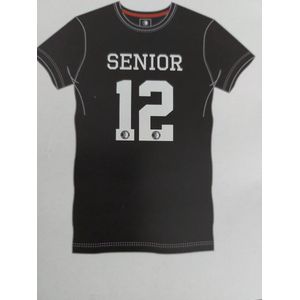 Feyenoord T-Shirt - Zwart/ Wit - Maat M