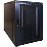 DSIT 15U mini serverkast met geperforeerde deur 600x1000x860mm (BxDxH) - serverbehuizing - serverrack - 19 inch
