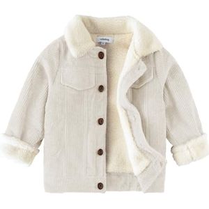 Corduroy winterjas voor babyjongens met sherpa-binnenvoering
