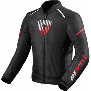 REV'IT! Sprint H2O Black Neon Red Motorcycle Jacket M - Maat - Jas