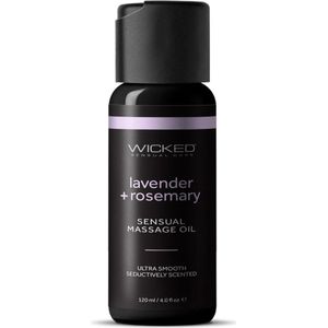 WICKED SENSUAL MASSAGE OIL LAVENDER ROSEMARY 120ML