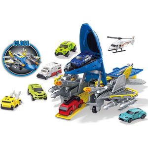 6-in-1 straaljager speelgoed - kinderspeelgoedvliegtuig - vliegtuig - transformeerbare vechter - verjaardagscadeau - Feestdagen cadeau - 3-jarig kinderspeelgoed