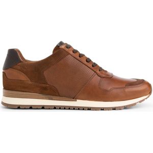 Travelin' Tamworth Herensneakers - Leren veterschoenen - Cognac Bruin Leer - Maat 41