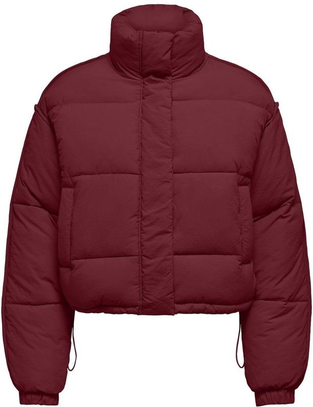 Onlellie - Puffer Jacket - Gevoerd - Hoge Hals - Lange Mouwen - Knoopsluiting